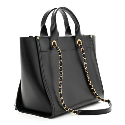 Chanel Caviar Small Studded Deauville Tote Black 3 of 10