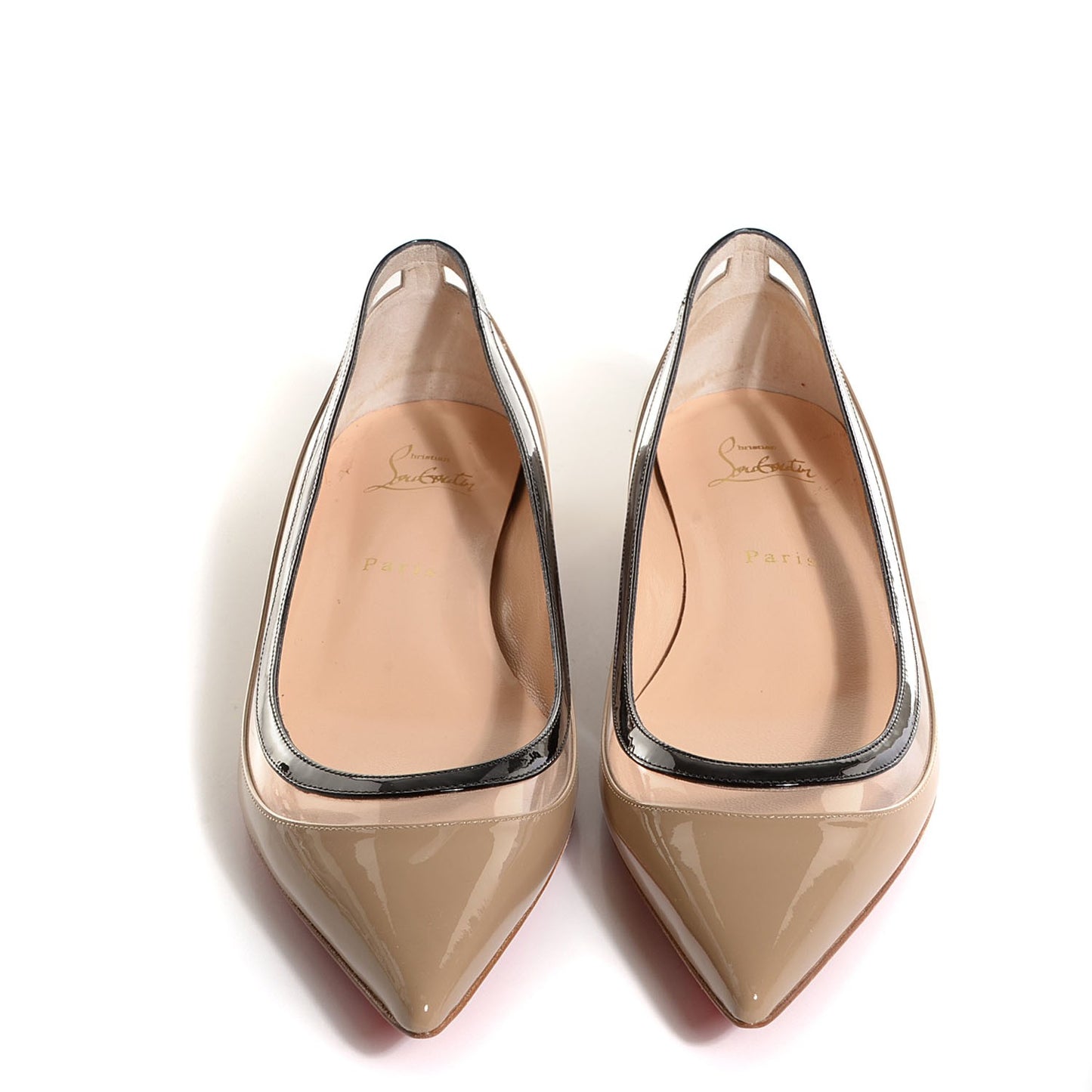 Patent Paulina Flats 40 Beige Black