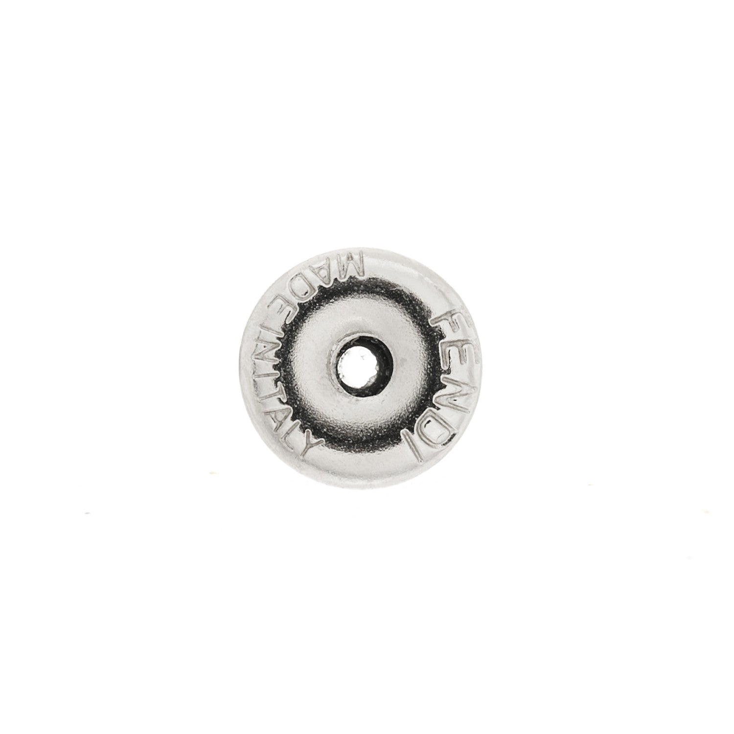 Fendi Metal Signature Earrings Silver 4 of 6