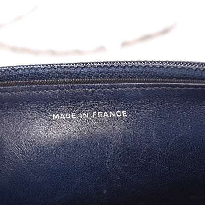 Chanel Lambskin Quilted Wallet On Chain WOC Blue 7 of 16