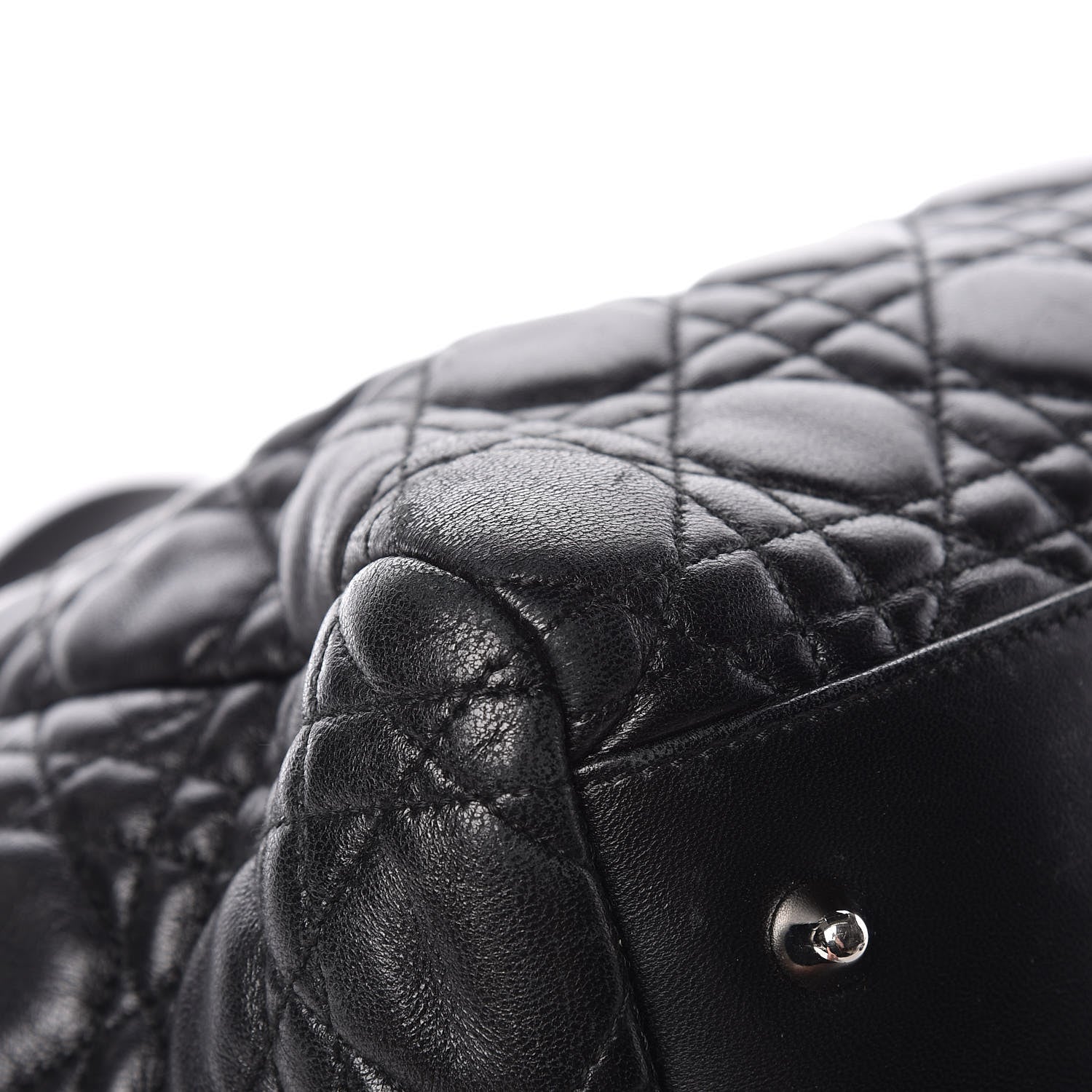 Christian Dior Lambskin Cannage Large Dior Soft Shopping Tote Black 13 of 15