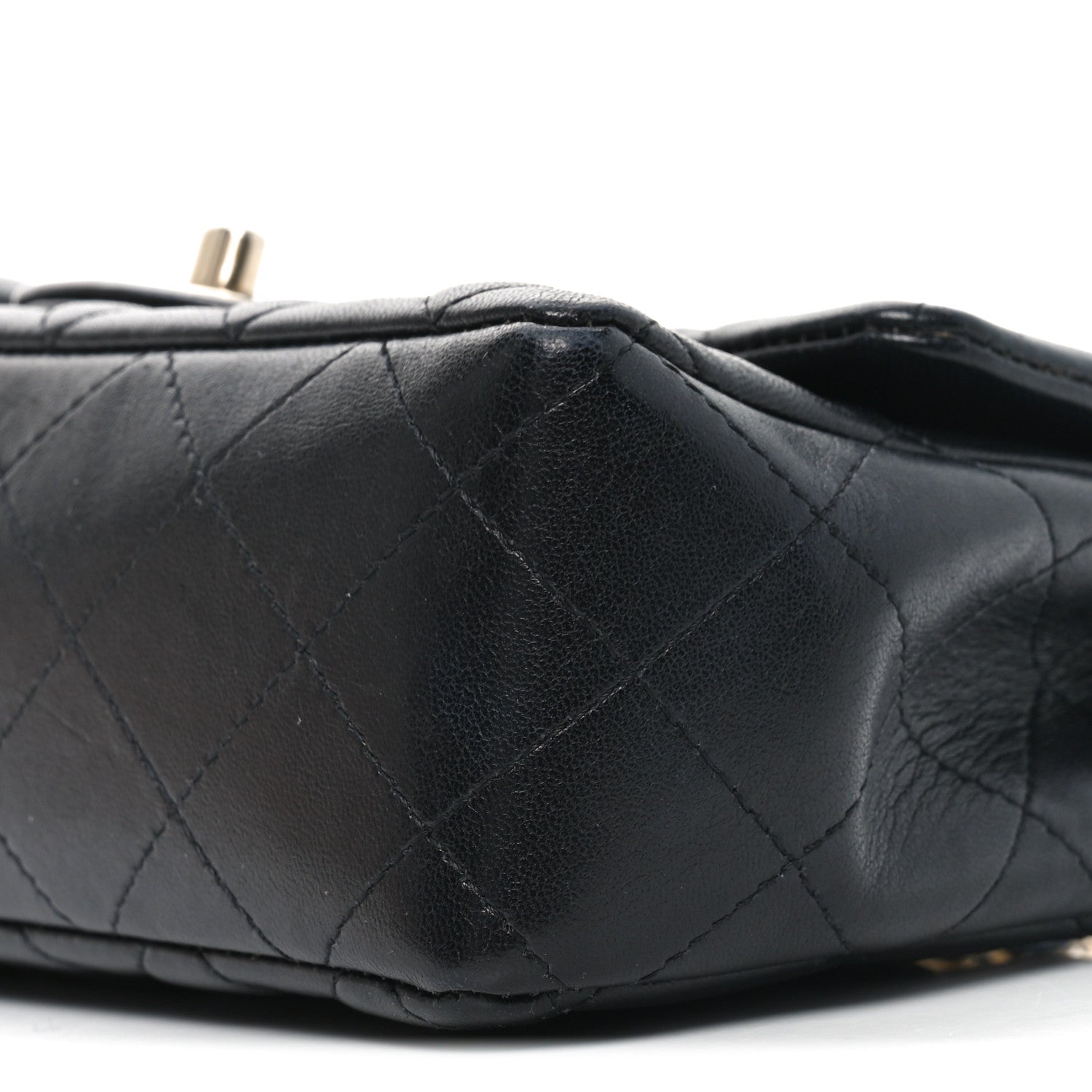Chanel Lambskin Quilted Mini Rectangular Flap Black 10 of 11