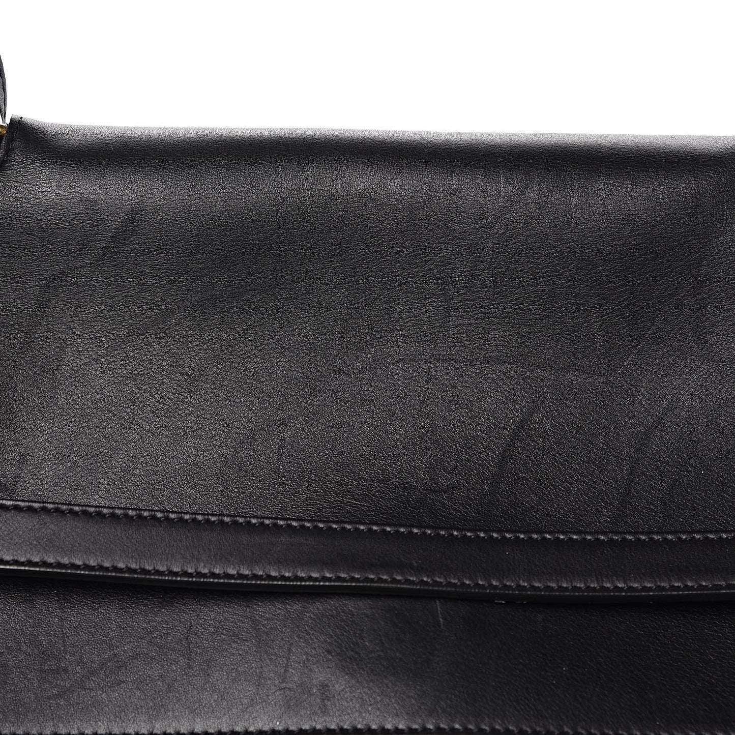 Calfskin Crocodile Embossed Small Belt Bag Black
