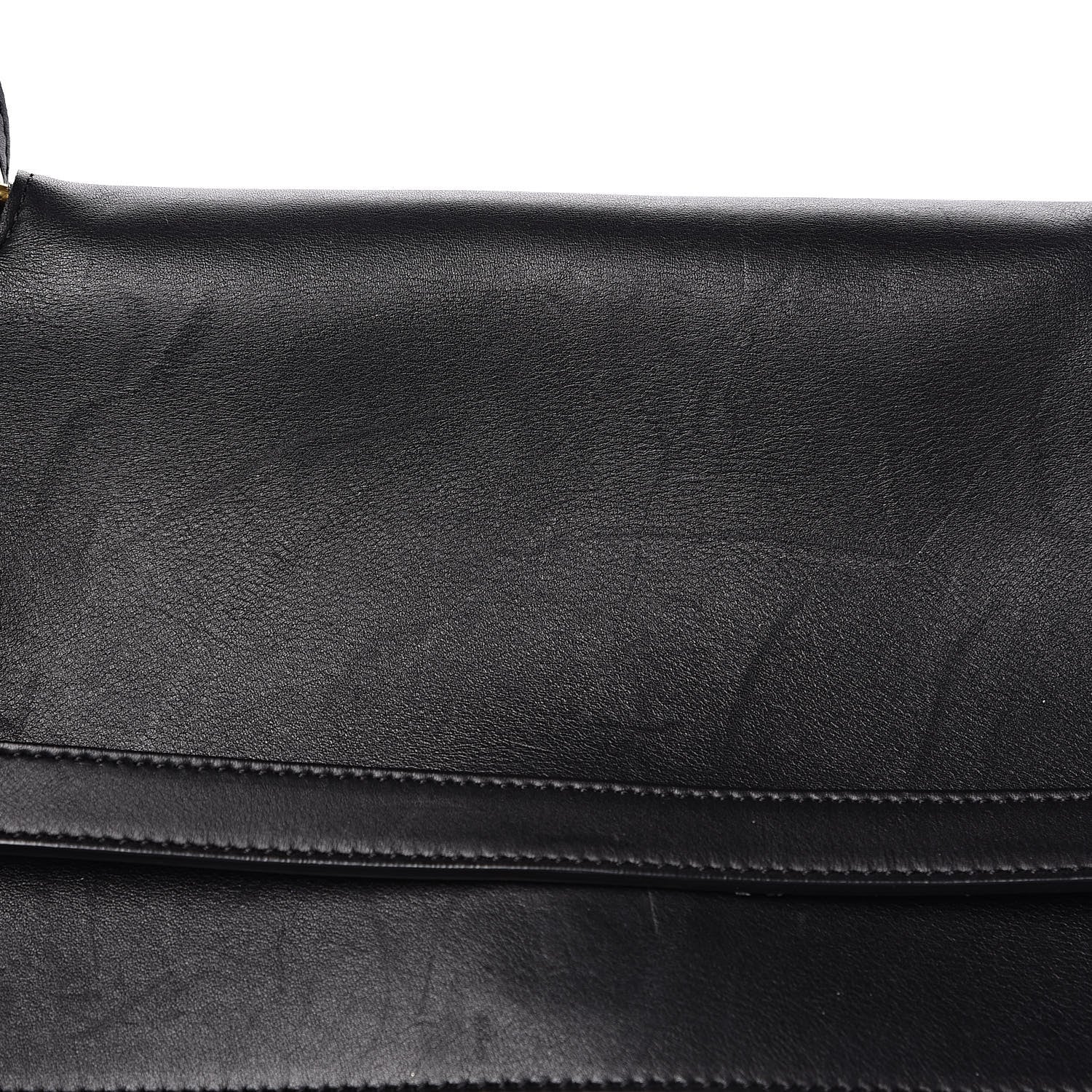 Celine Calfskin Crocodile Embossed Small Belt Bag Black 10 of 15