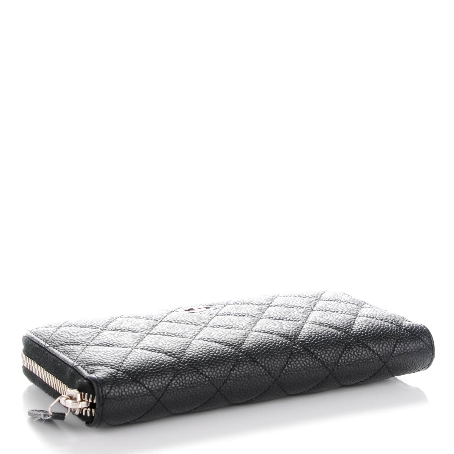 Chanel Caviar Quilted Large Gusset Zip Around Wallet Black 4 of 8