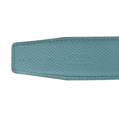 Hermes Epsom 32mm Belt Strap 85 Bleu Atoll Bleu Indigo 5 of 5