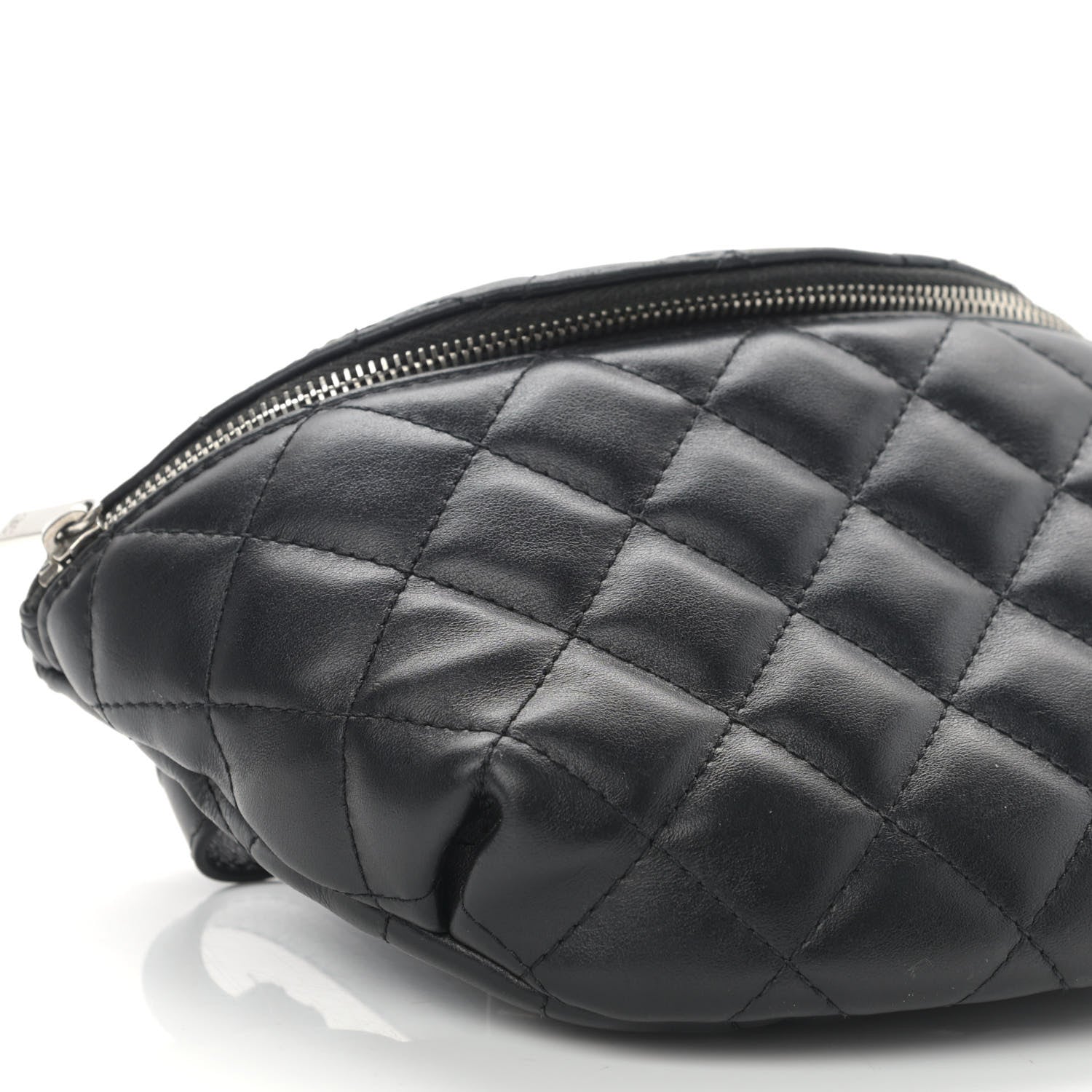 Chanel Calfskin Quilted Waist Belt Bag Black 11 of 16