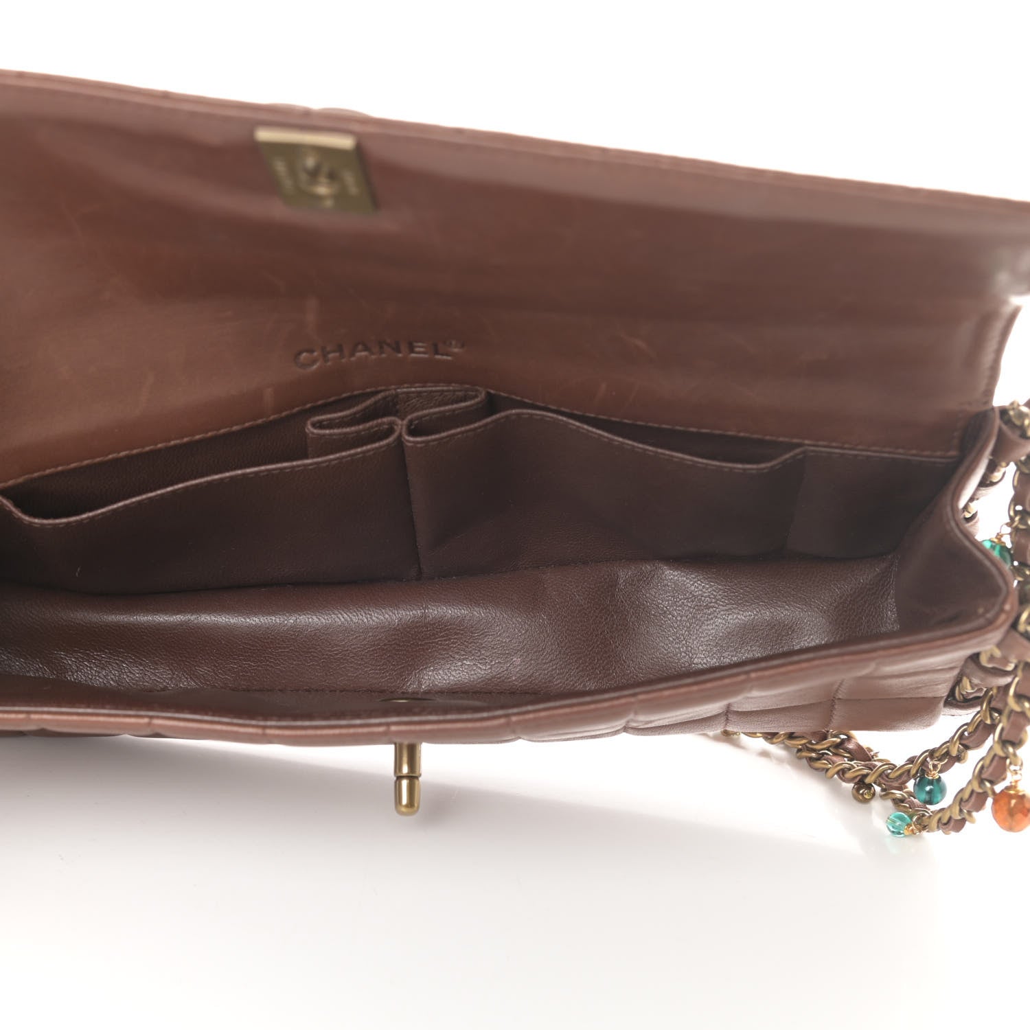 Chanel Lambskin East West Chocolate Bar Flap Brown 5 of 15