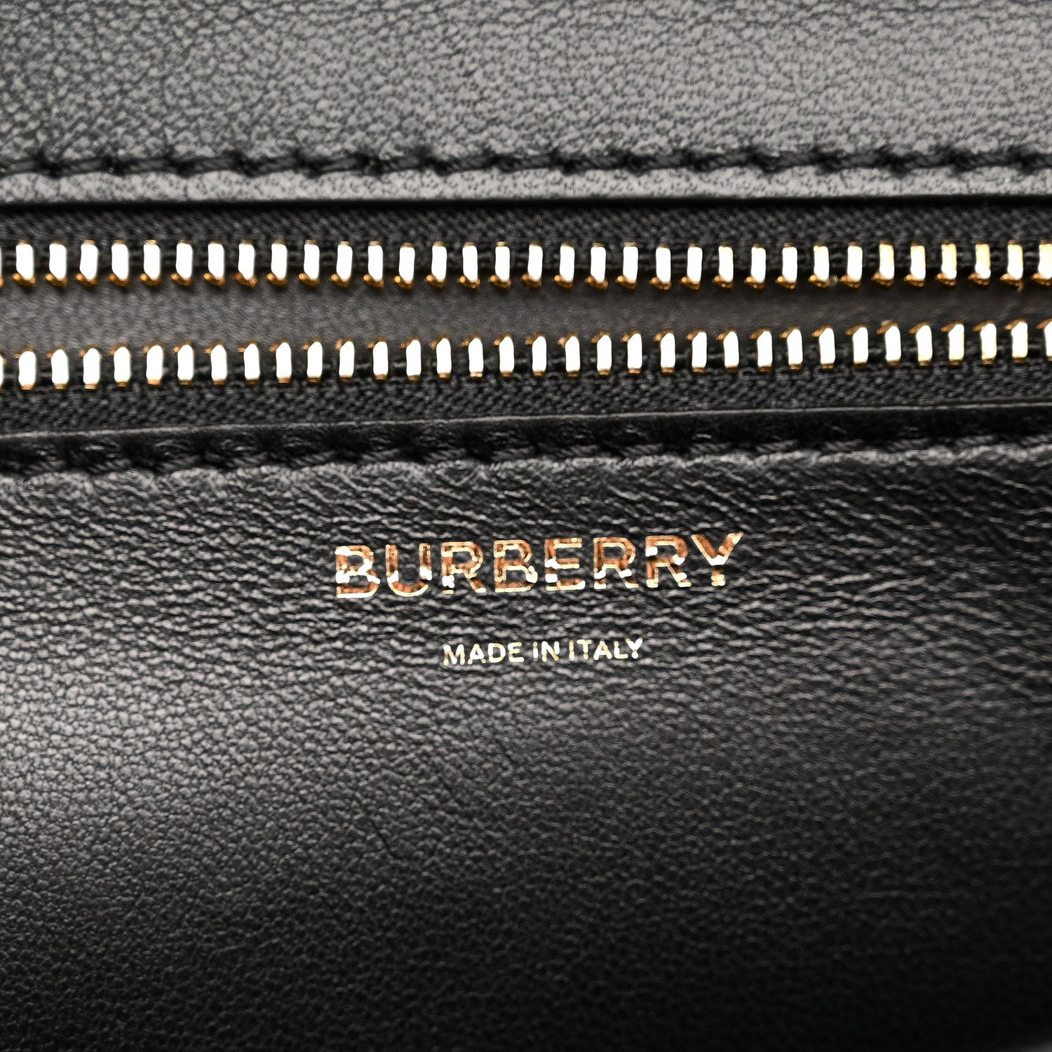 Burberry Grained Calfskin Medium TB Bag Black 5 of 9