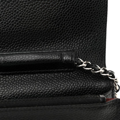 Chanel Caviar Quilted Wallet on Chain WOC Black 14 of 15