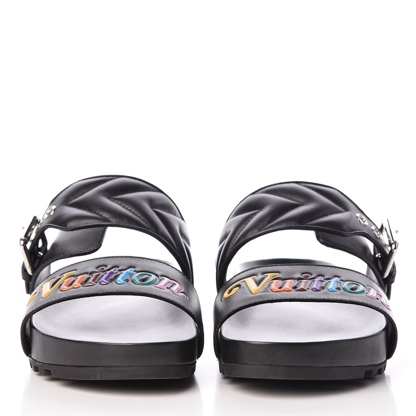 Calfskin New Wave Bom Dia Mule Sandals 39 Black