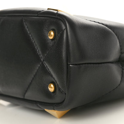 Valentino Garavani Nappa Mini Roman Stud The Handle Bag Black 9 of 9