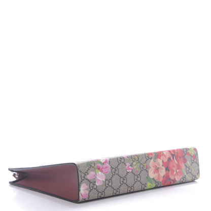 Gucci GG Supreme Monogram Blooms Large Cosmetic Case Beige Multicolor Dry Rose 4 of 9