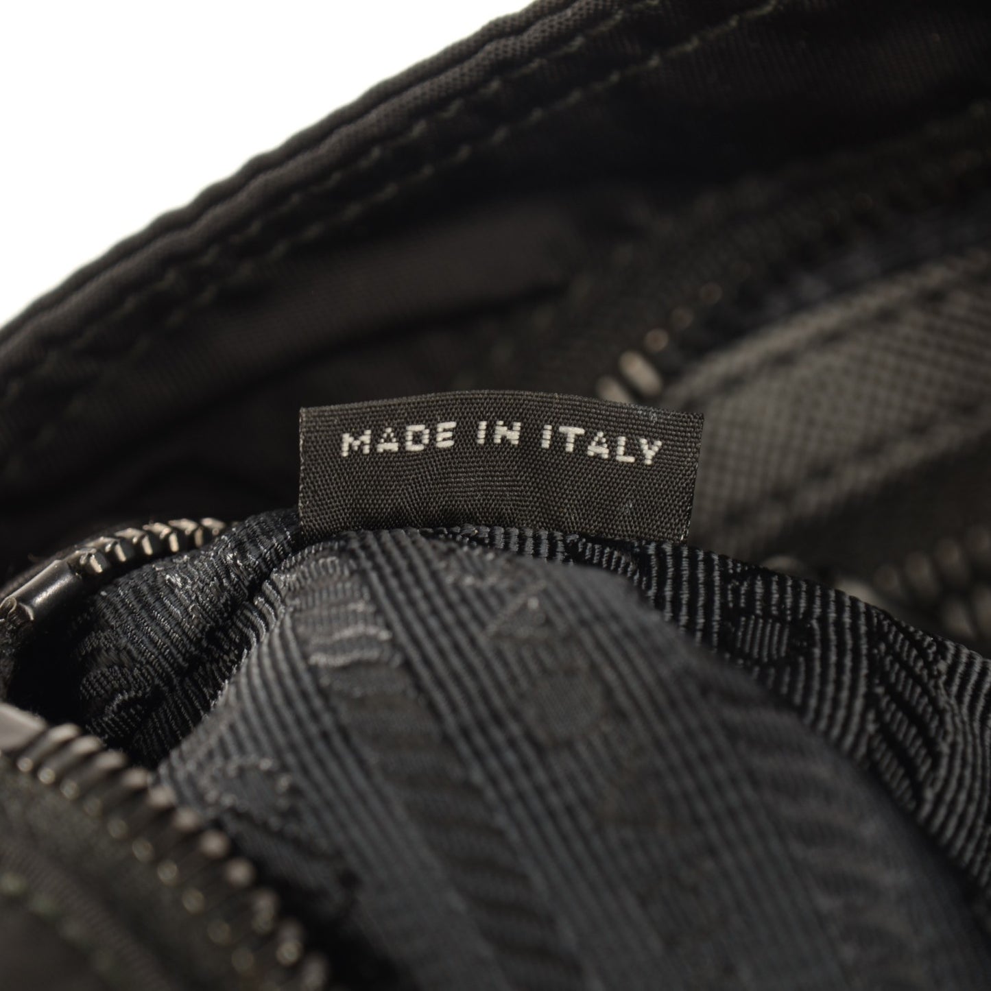 Nylon Vela Flat Messenger Bag Black