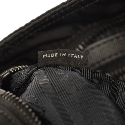 Prada Nylon Vela Flat Messenger Bag Black 8 of 11