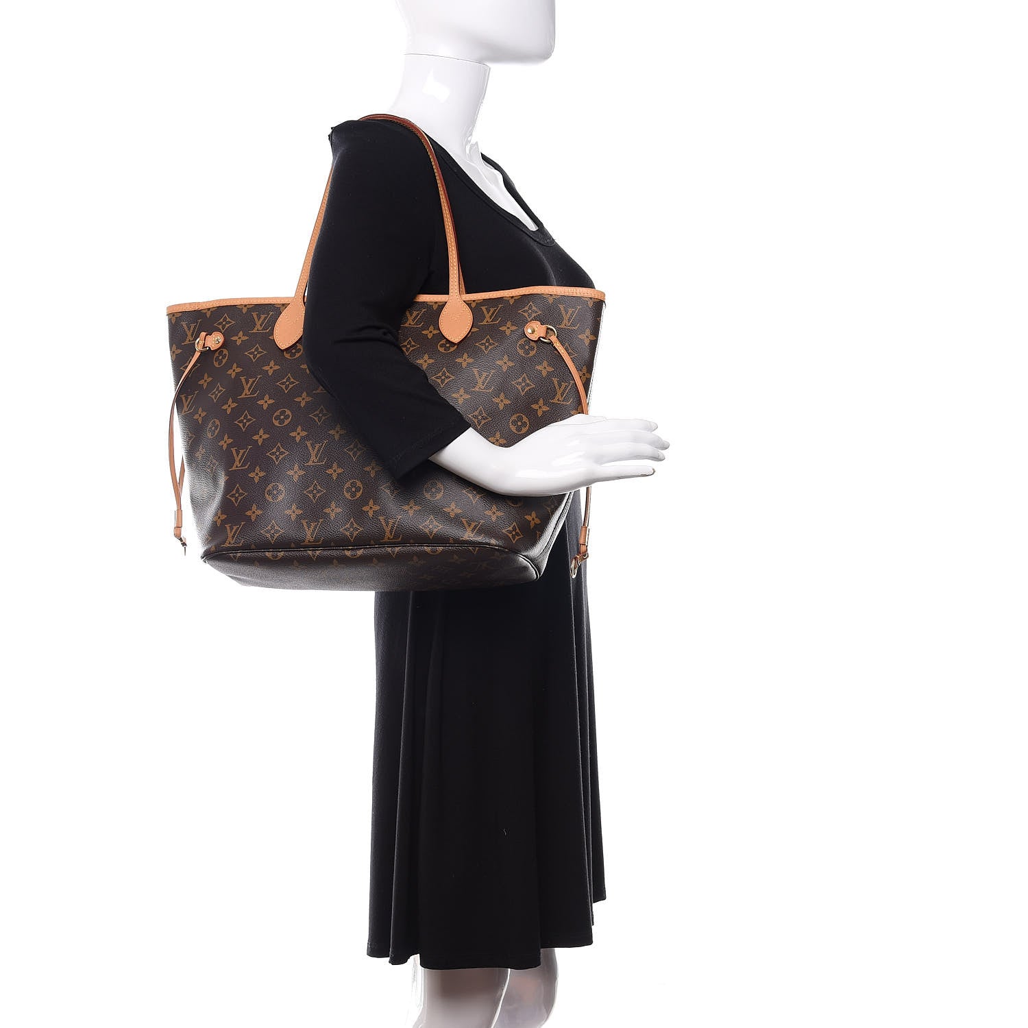 Louis Vuitton Monogram Neo Neverfull MM Rose Ballerine 2 of 9