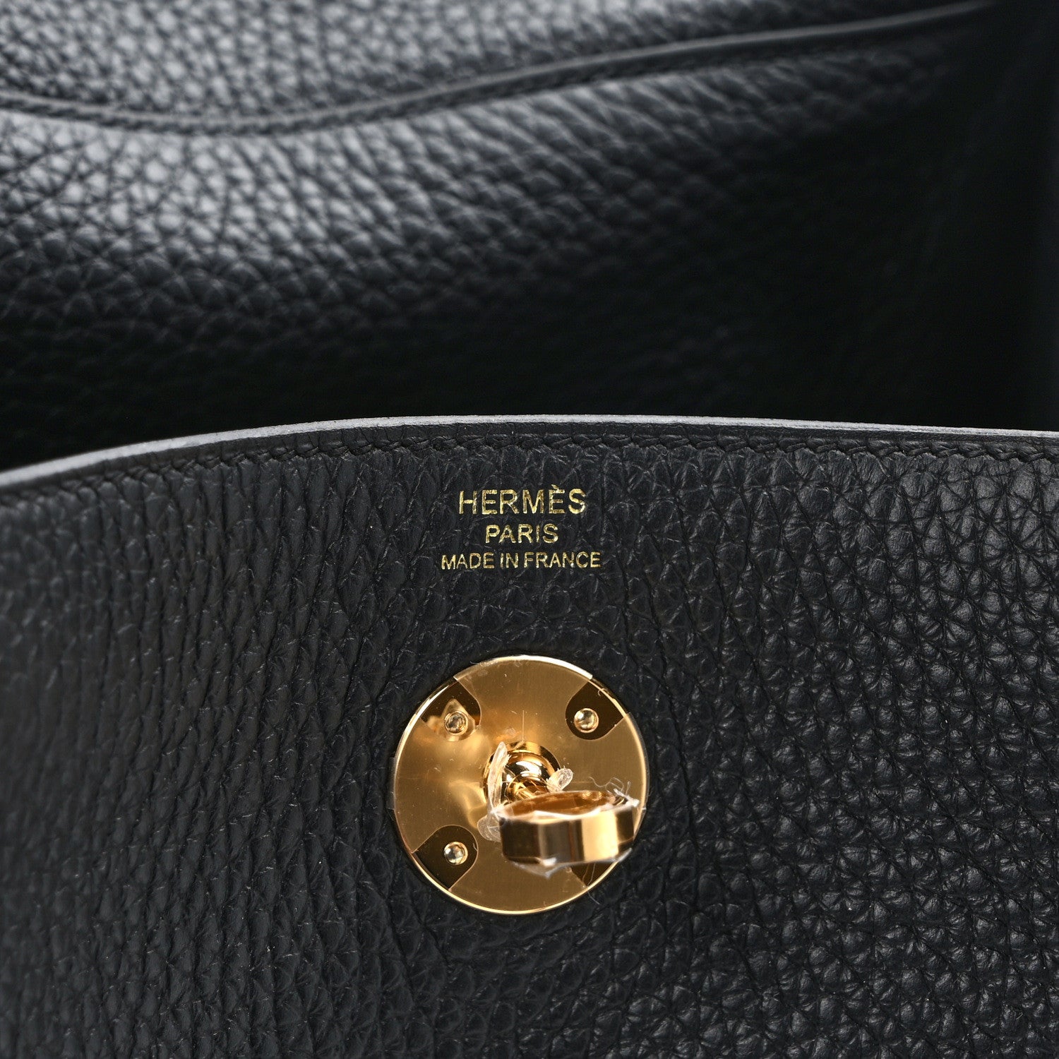 Hermes Taurillon Clemence Lindy 26 Black 7 of 13