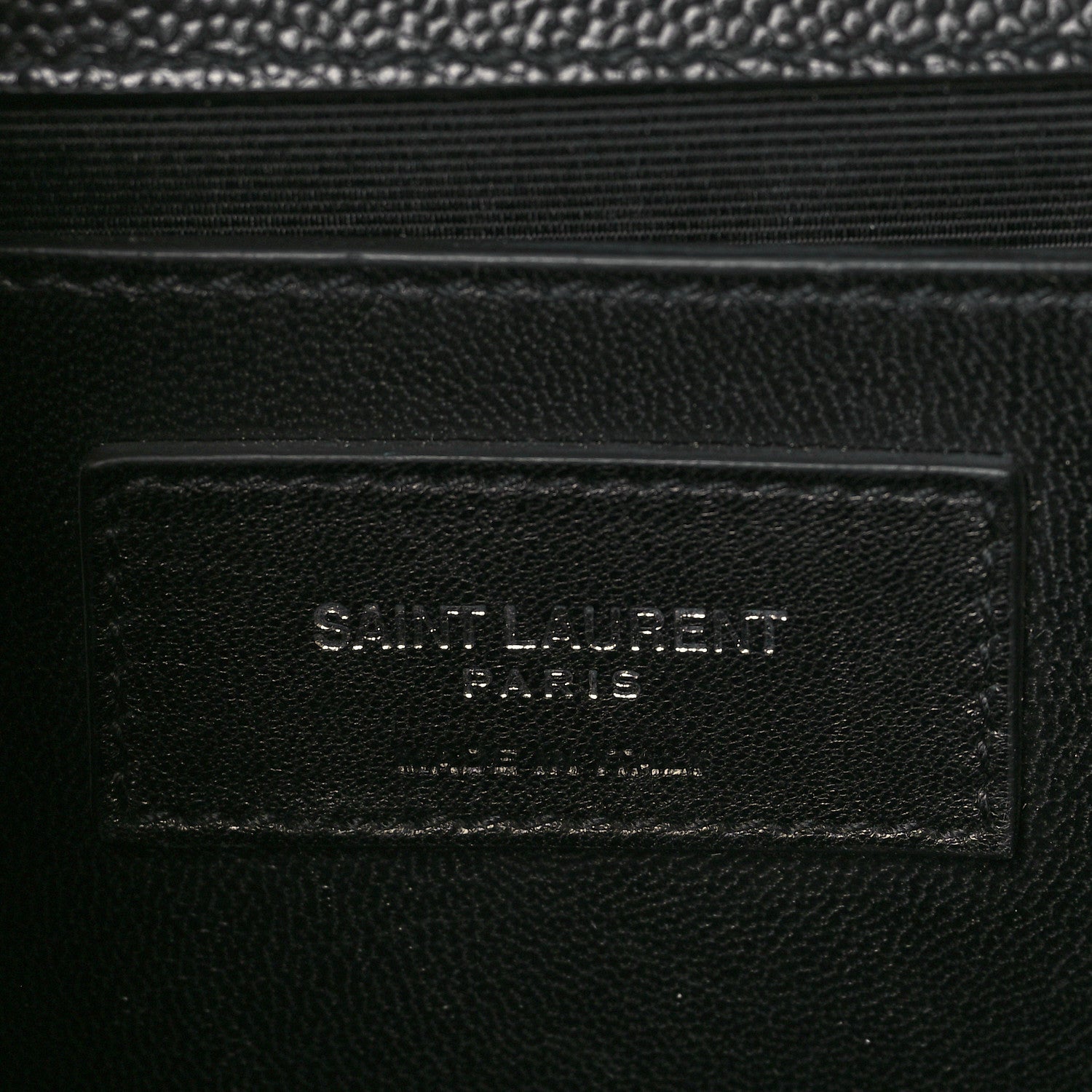Saint Laurent Grain De Poudre Medium Classic Monogram Kate Satchel Black 6 of 9