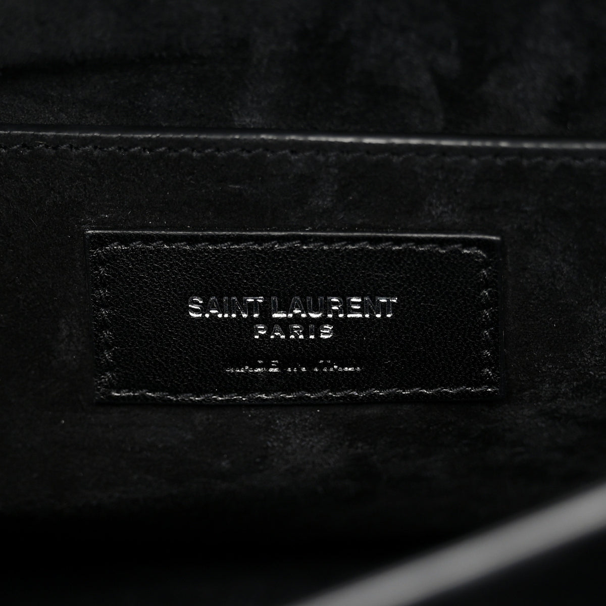 Calfskin Crocodile Embossed Large Monogram Sunset Black