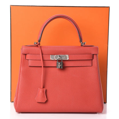 Hermes Togo Retourne Kelly 28 Geranium 10 of 10