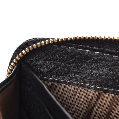 Chloe Grained Calfskin Marcie Long Zip Around Wallet Black 8 of 8