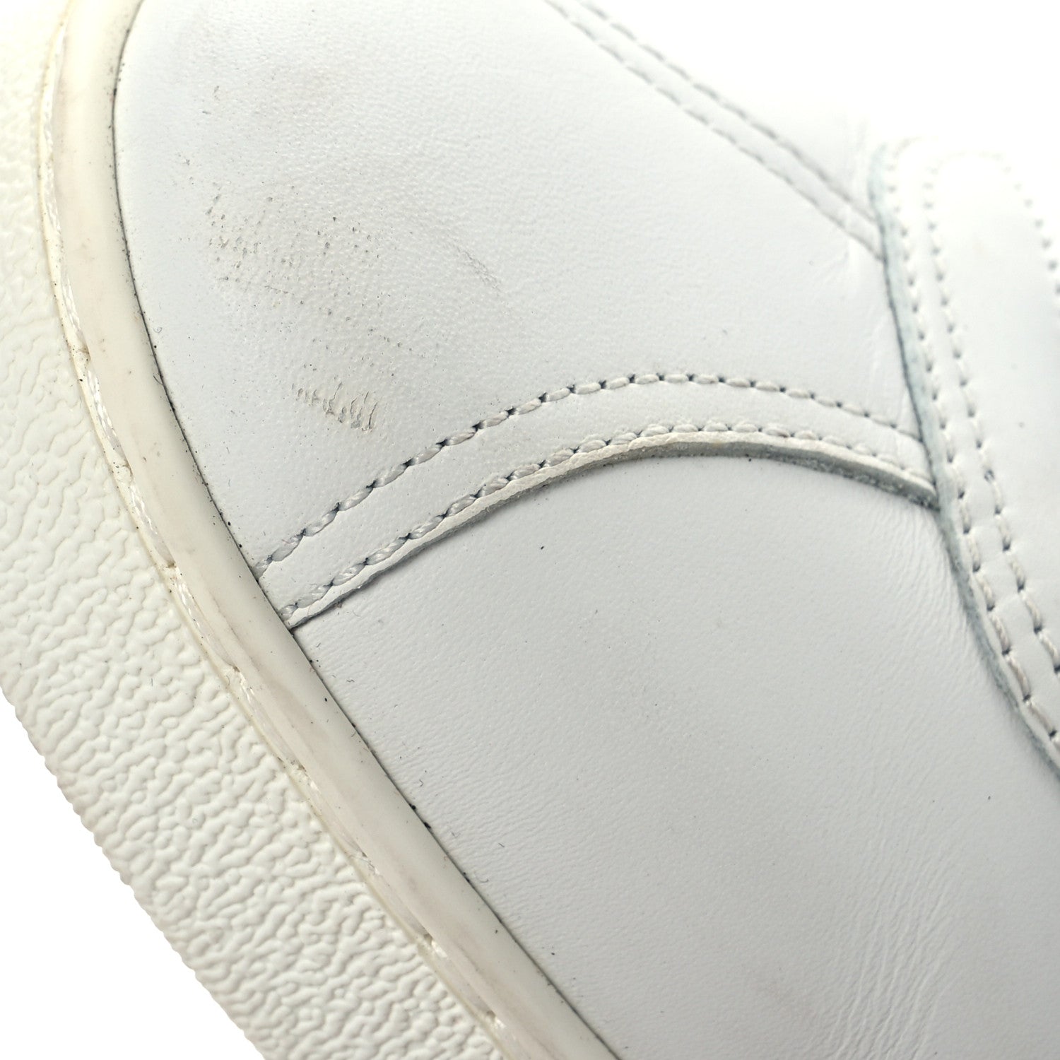 Chanel Calfskin Womens CC Sneakers 38.5 White 12 of 13