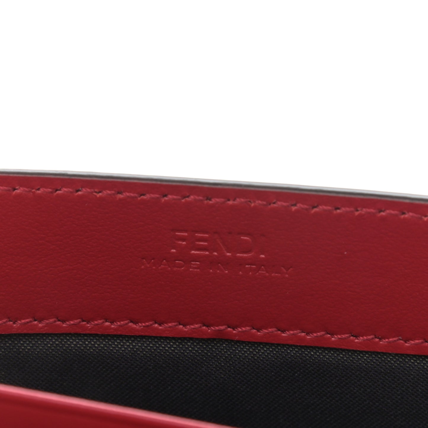 Vitello Cruise F is Fendi Bi-Color FF 1974 Embossed Continental Envelope Wallet On Chain Maya Black Fragola