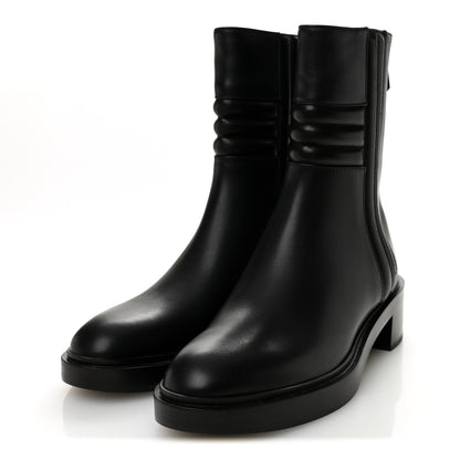 Hermes Calfskin Harper Ankle Boots 37.5 Black 3 of 9