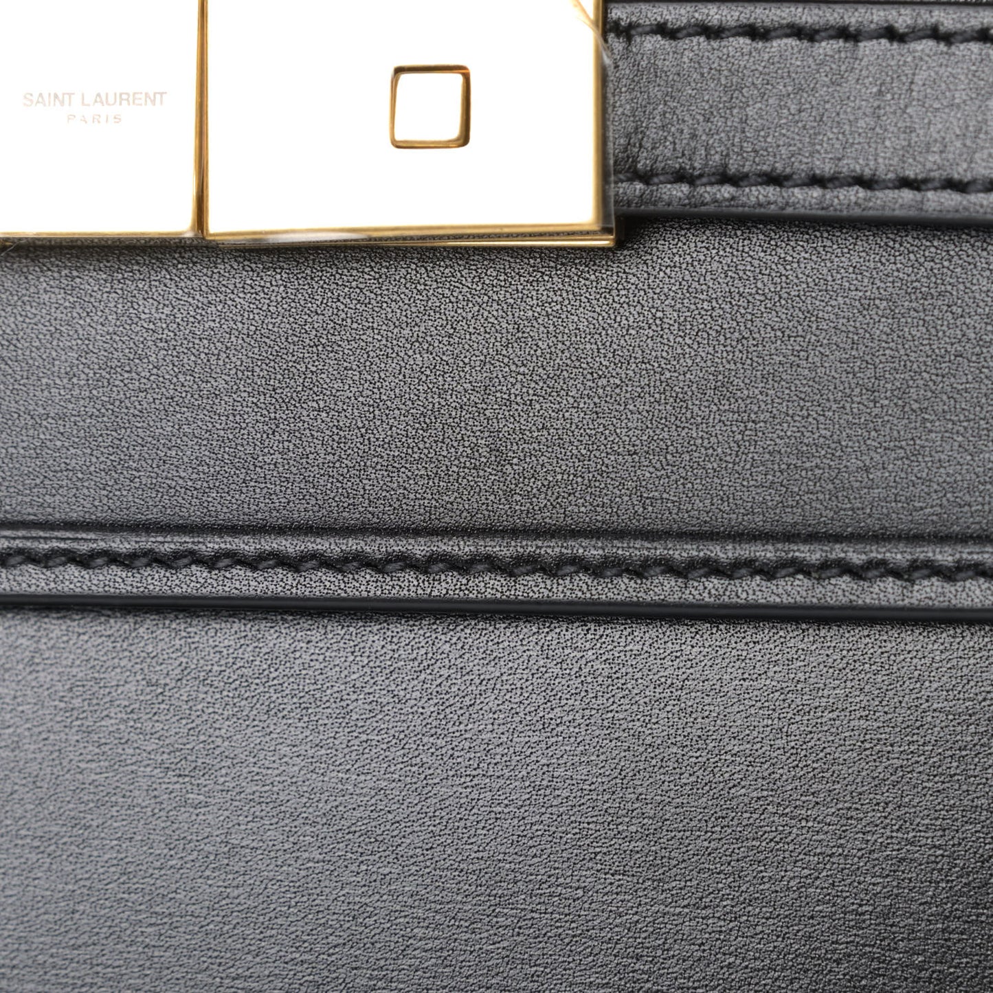 Smooth Calfskin Manhattan Shoulder Bag Black