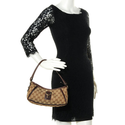 Gucci Monogram Small Abbey Shoulder Bag Brown 2 of 7