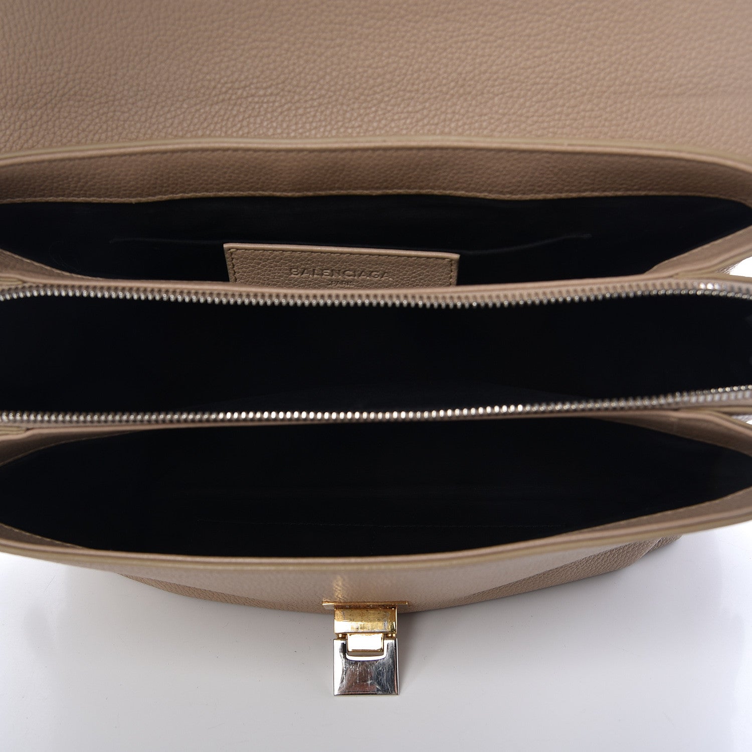 Balenciaga Grained Calfskin Le Dix Small Soft Cartable Beige Seigle 7 of 10