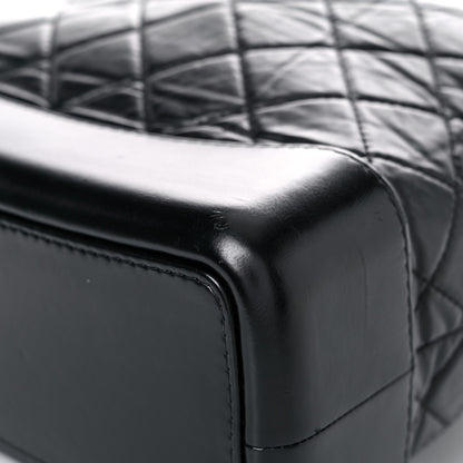 Chanel Aged Calfskin Quilted Gabrielle Backpack Black 9 of 21