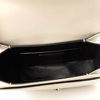 Saint Laurent Calfskin Le 61 Shoulder Bag White 5 of 10
