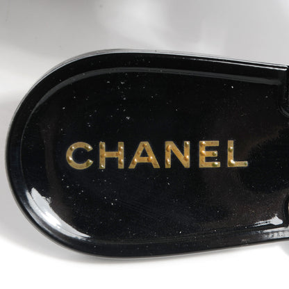 Chanel Jelly Camellia Thong Sandals 40 Black 5 of 6