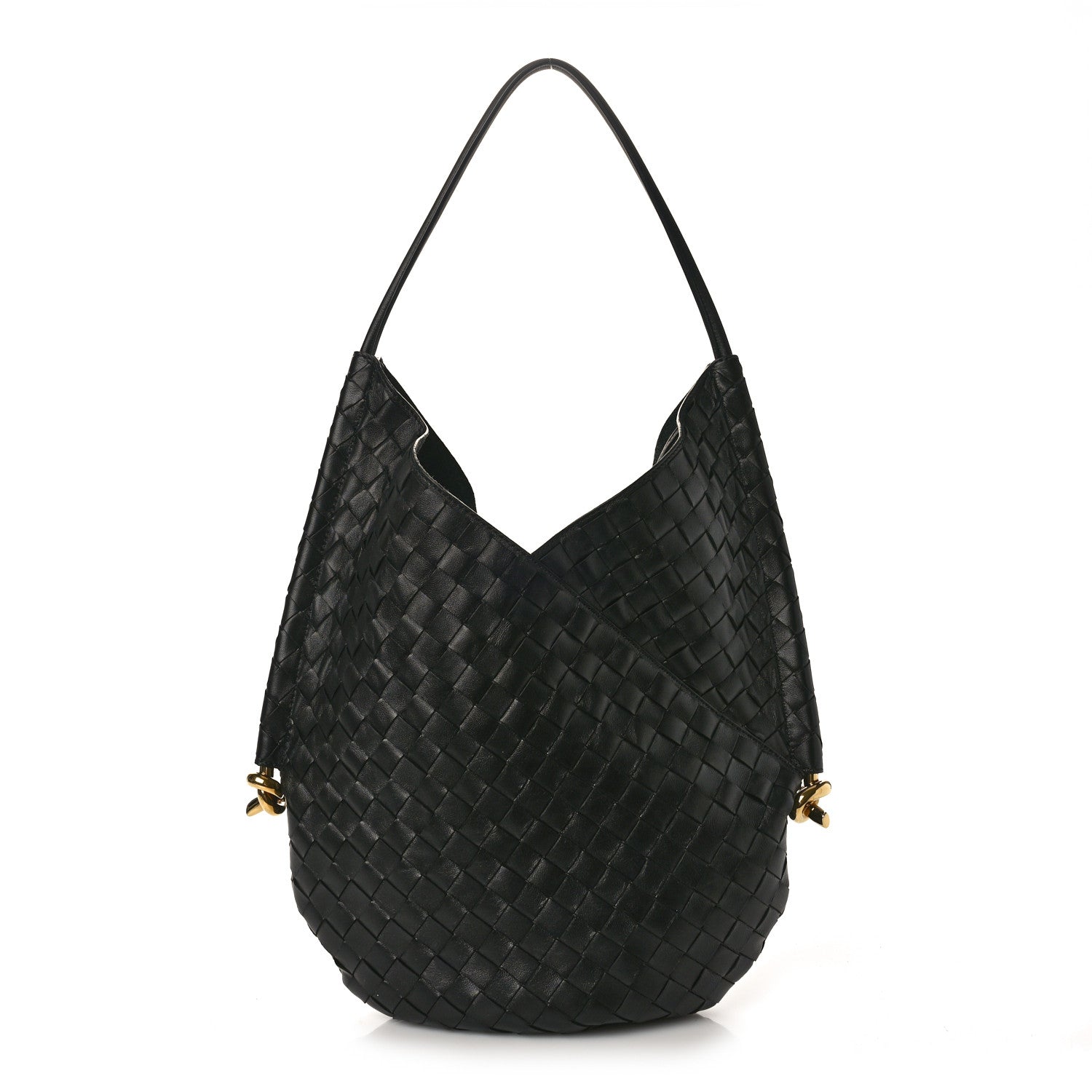 Bottega Veneta Nappa Intrecciato Medium Solstice Hobo Black 1 of 13