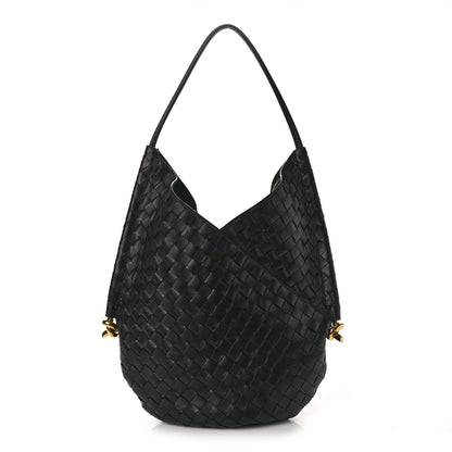 Bottega Veneta Nappa Intrecciato Medium Solstice Hobo Black 1 of 13