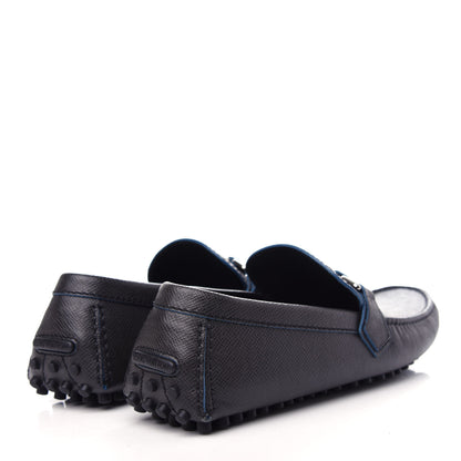 Louis Vuitton Taiga Mens Hockenheim Moccasin Loafers 8 Ardoise 4 of 10