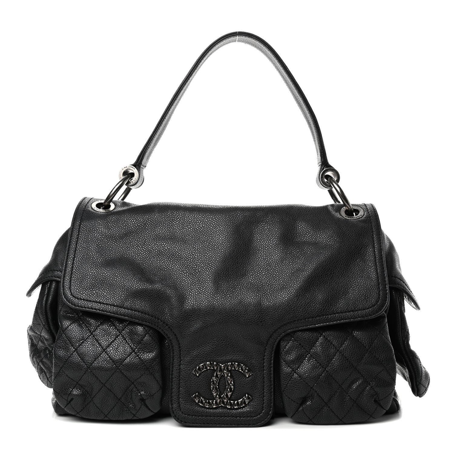 Chanel Caviar Quilted Mademoiselle Satchel Black 1 of 4
