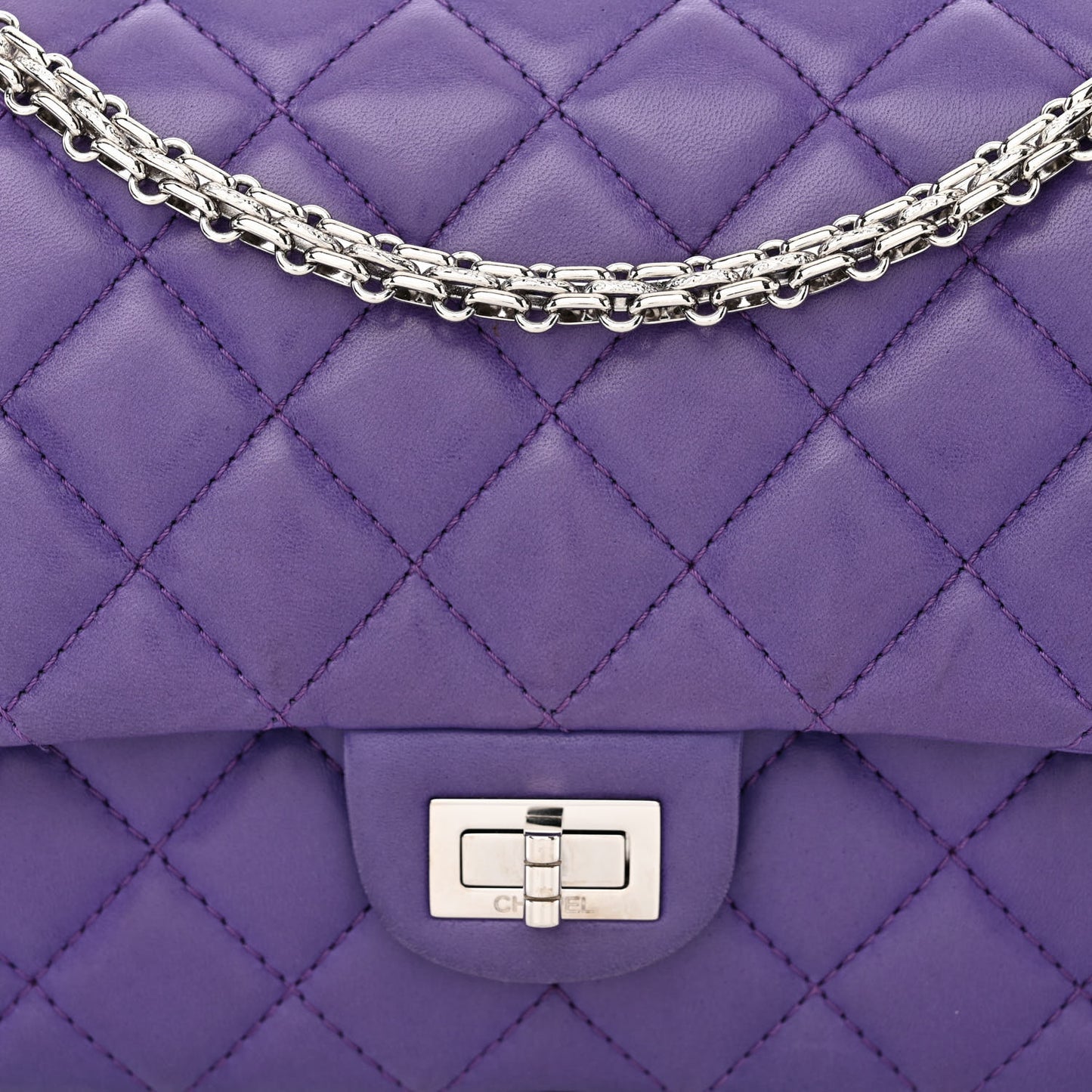 Lambskin Quilted 2.55 Reissue 226 Flap Purple