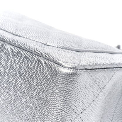 Chanel Metallic Caviar Quilted Mini Top Handle Rectangular Flap Silver 10 of 12