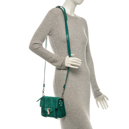 Proenza Schouler Suede PS1 Mini Pouch Messenger Bag Malachite 2 of 7