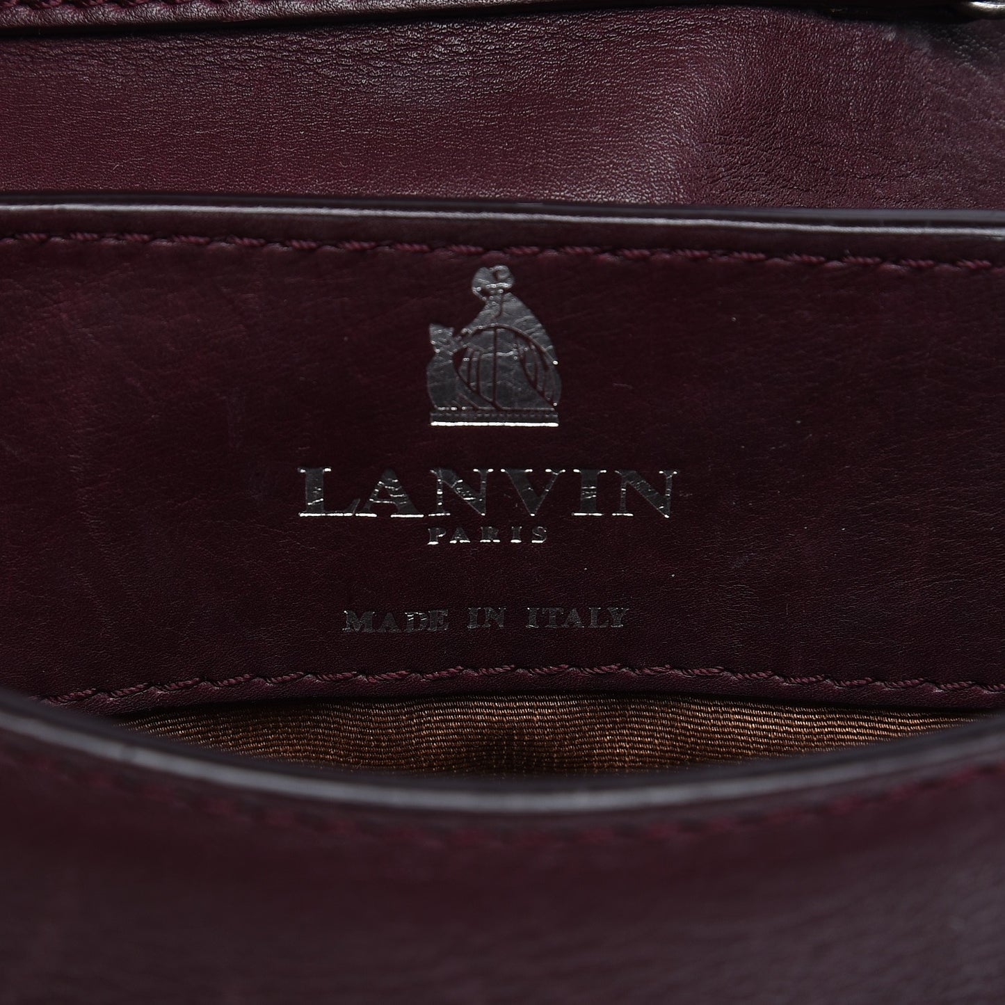 Calfskin Happy Mini Pop Bag Plum