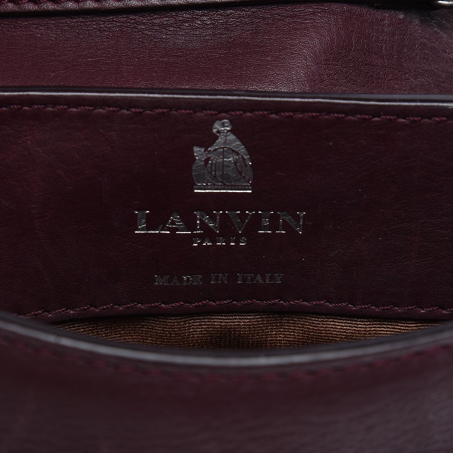 Lanvin Calfskin Happy Mini Pop Bag Plum 6 of 8