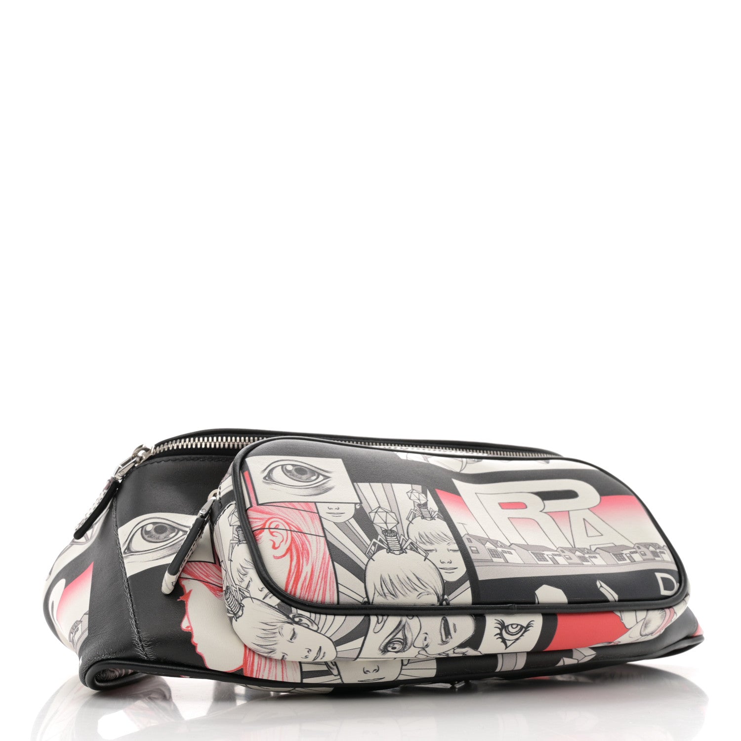 Prada X JAMES JEAN Vitello DNA Flat Belt Bag Black 4 of 13