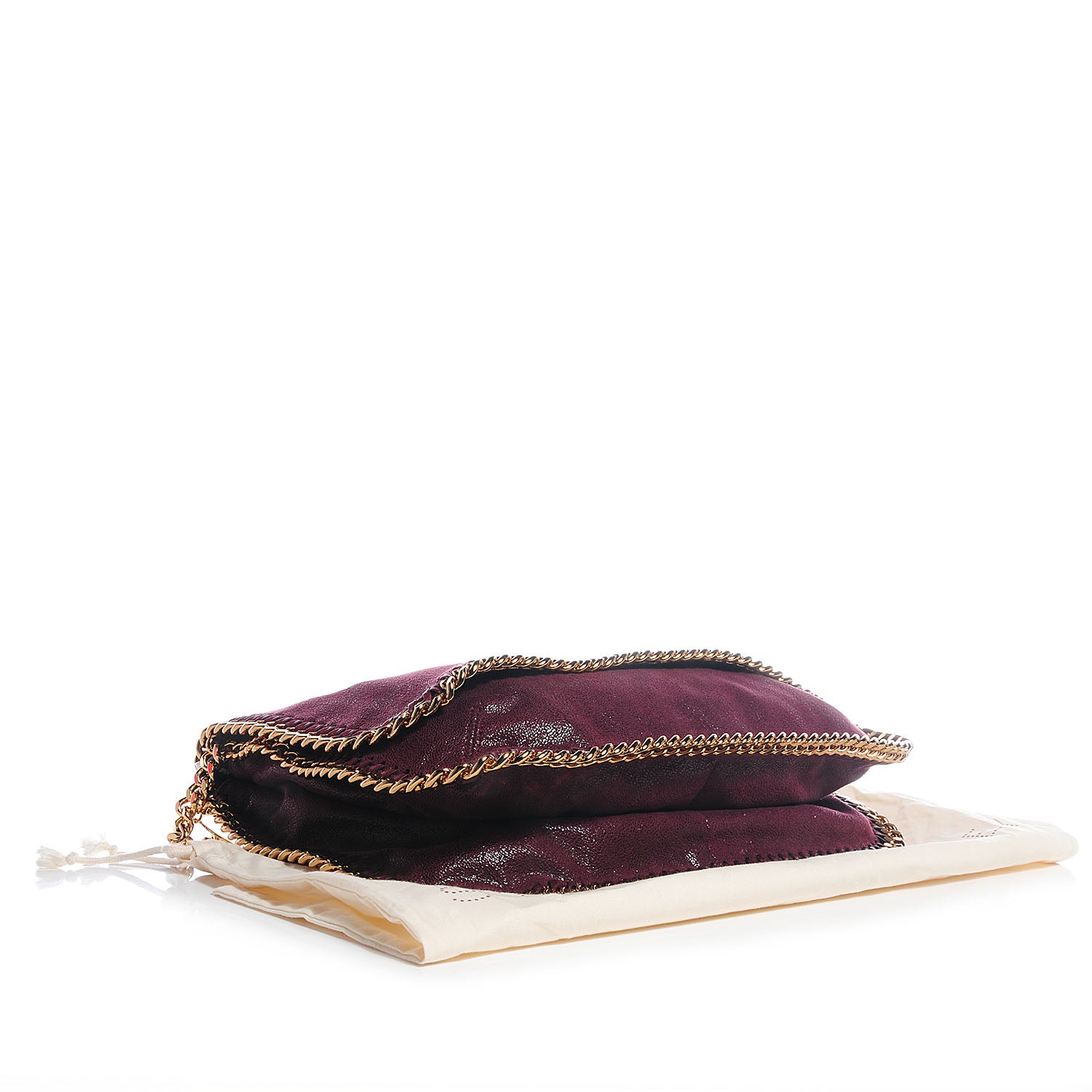 Stella McCartney Faux Leather Shaggy Deer Falabella Messenger Plum 4 of 7