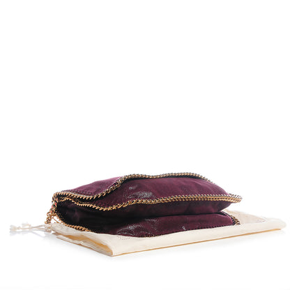 Stella McCartney Faux Leather Shaggy Deer Falabella Messenger Plum 4 of 7