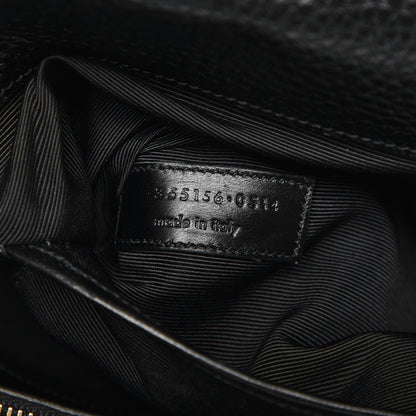 Saint Laurent Grained Calfskin Medium Moujik Top Handle Bag Black 8 of 8