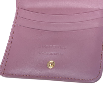 Burberry Grainy Calfskin Compact Wallet Pink 6 of 6