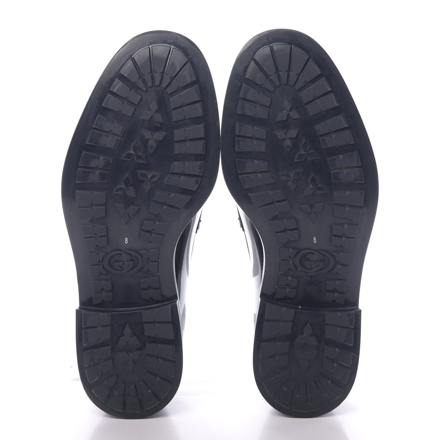 Rubber Mens Horsebit Moccasin Loafers 8 Blue