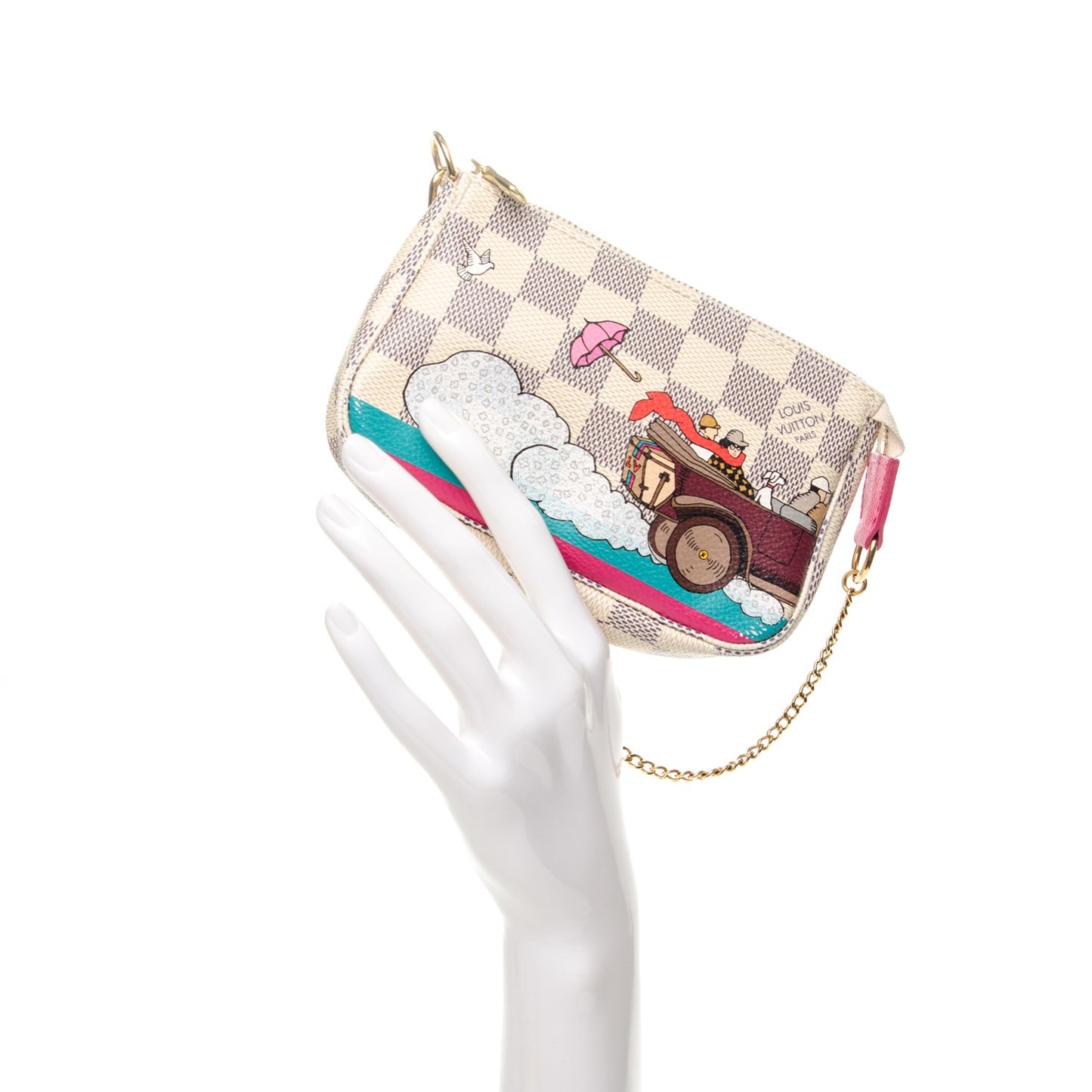 Damier Azur 2015 Christmas Animation Mini Pochette Accessories